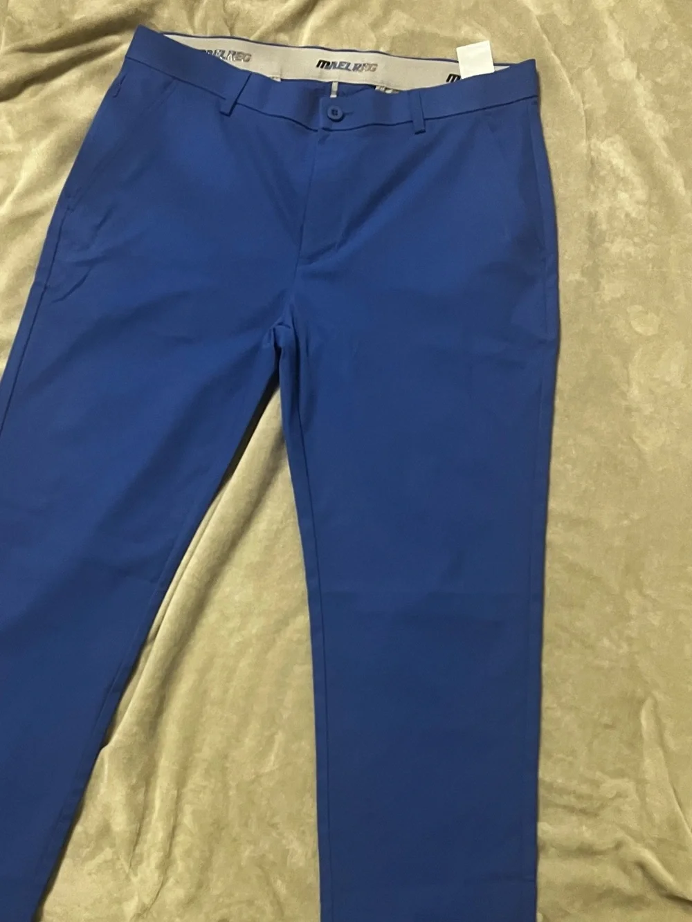 Men's Blue 34x32 MAELREG Proflex Golf Pants